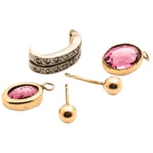 14K Yellow & White Gold, Diamonds Findings